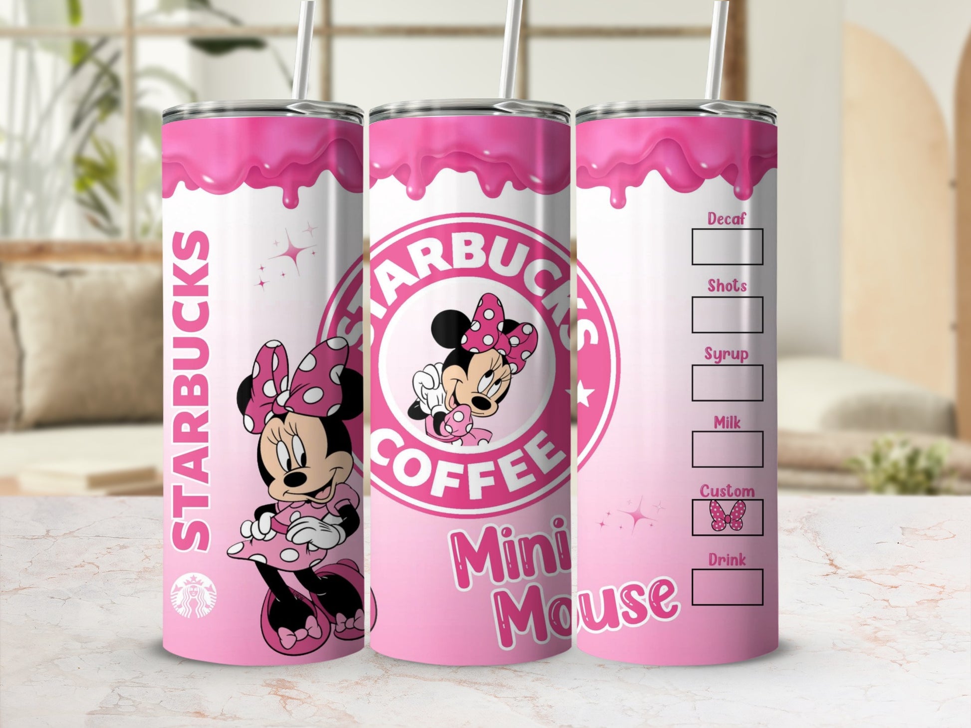 Starbucks Minnie Mouse Custom Drink Tumbler