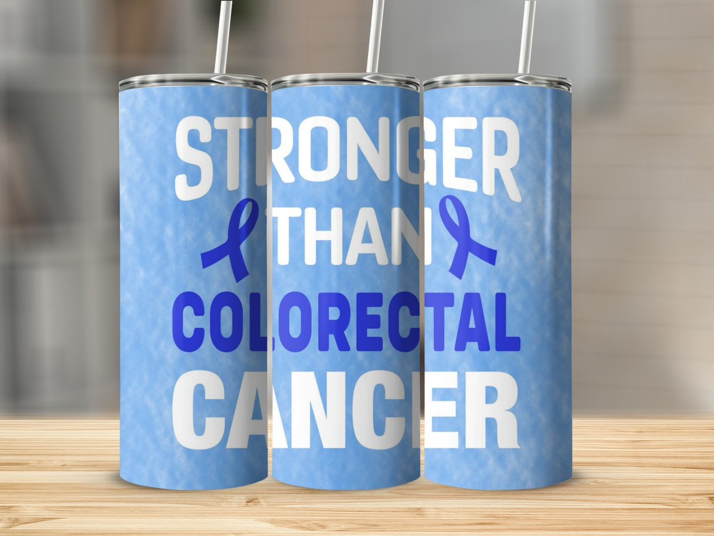 Stronger Than Colorectal Cancer Tumbler Cup