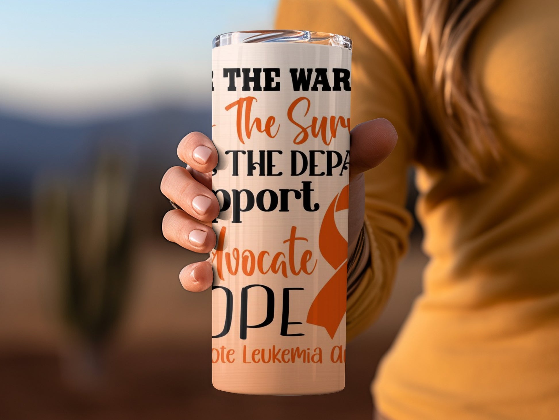 Leukemia Awareness Advocate Support Hope Tumbler