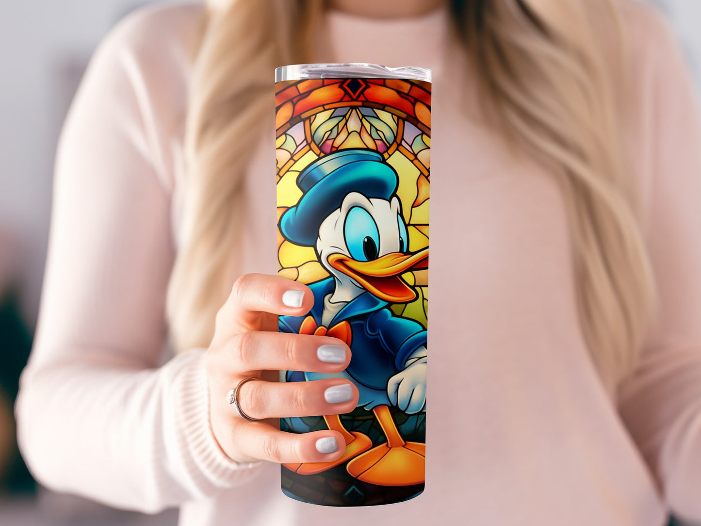 Colorful Animated Duck Design Insulated Tumbler Cup