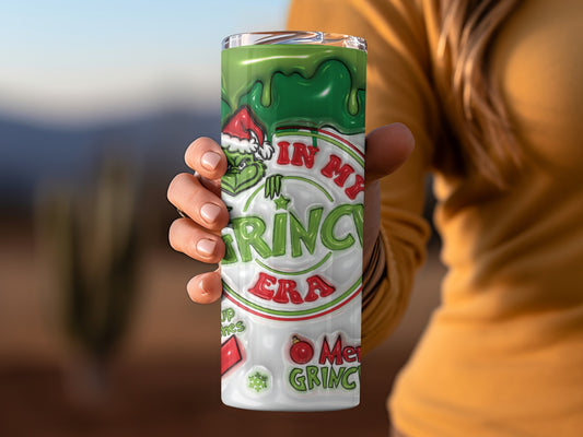 In My Grinch Era Insulated Tumbler Christmas Gift