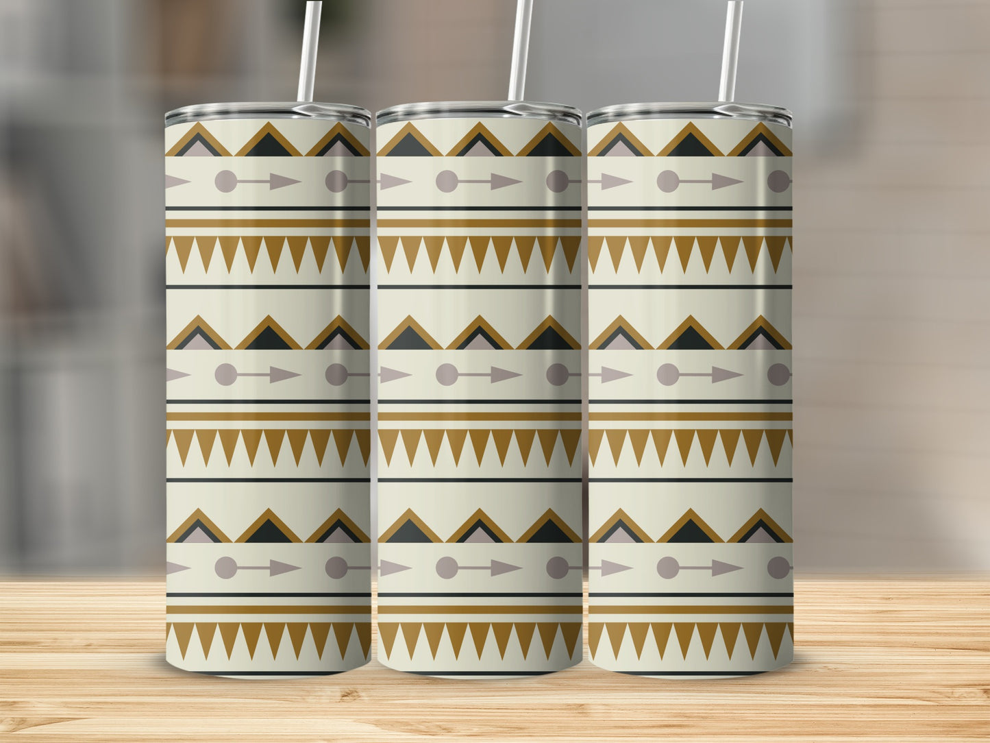 Geometric Pattern Insulated Tumbler Product