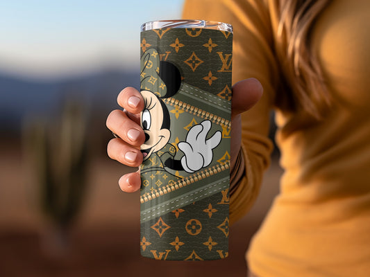 Stylish Mickey Mouse Inspired Printed Tumbler Design