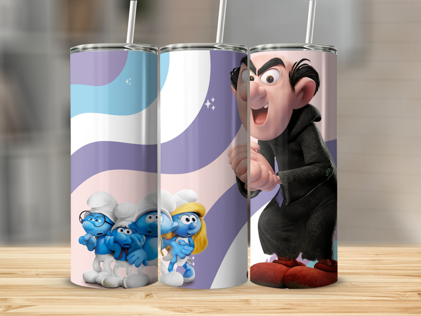 Cartoon Themed Tumblers Featuring Iconic Characters