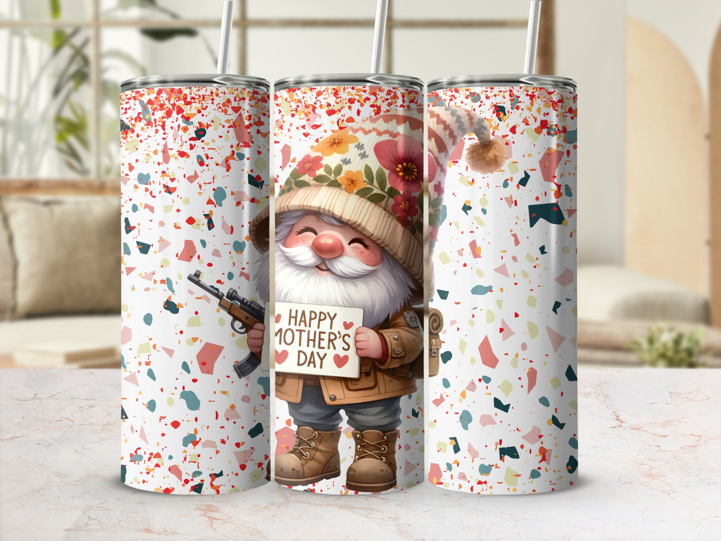 Cute Gnome Happy Mothers Day Tumbler product
