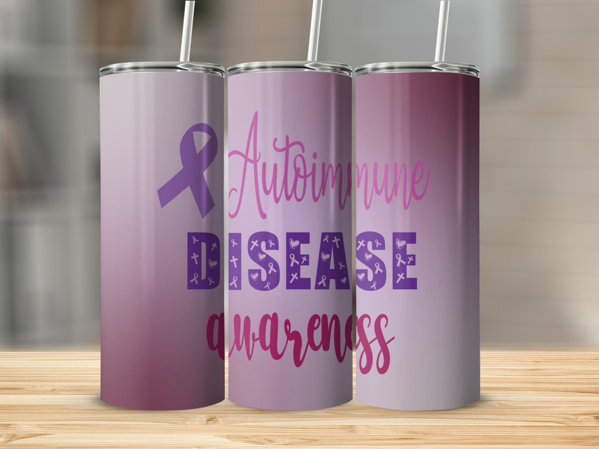Autoimmune Disease Awareness tumbler product