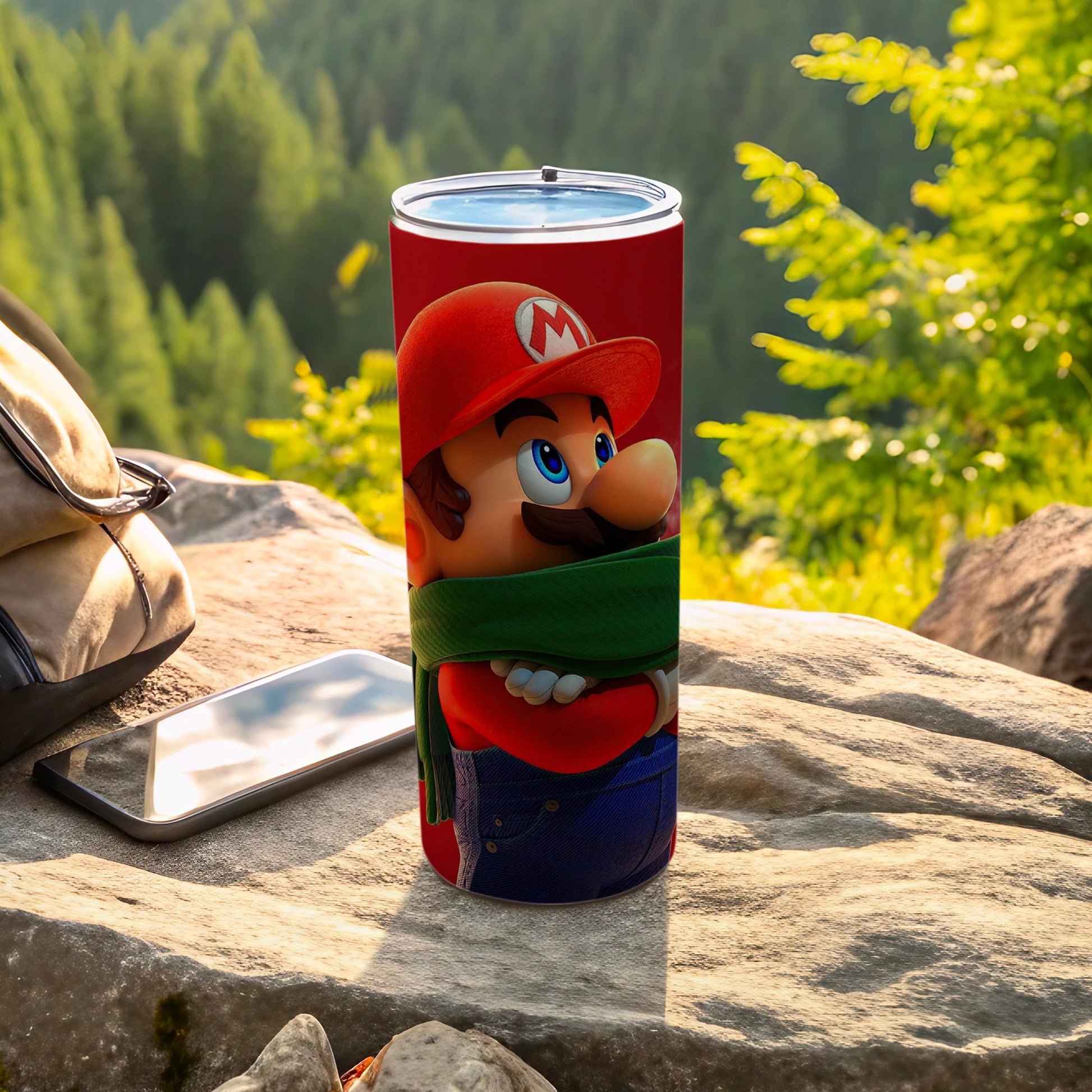 Mario Character Design Stainless Steel Travel Mug