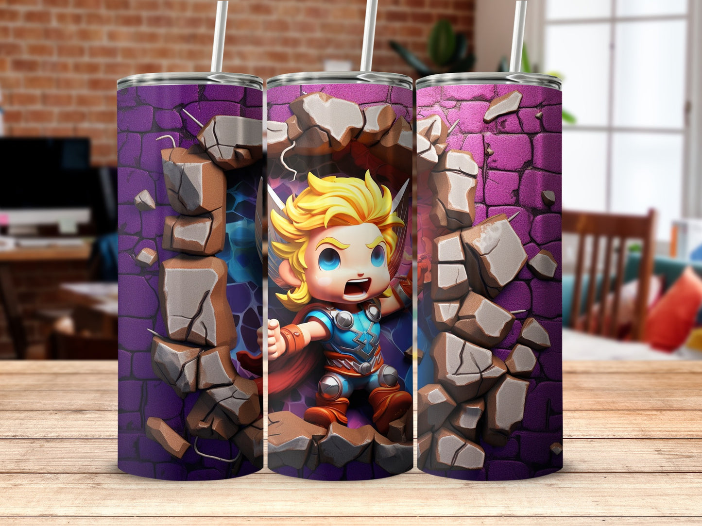 Superhero Child Illustration Tumbler product