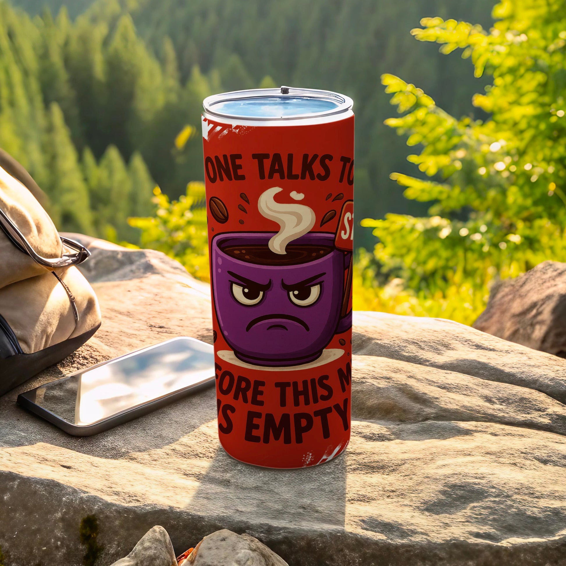 Grumpy Coffee Cup Quote Before Empty Tumbler product type