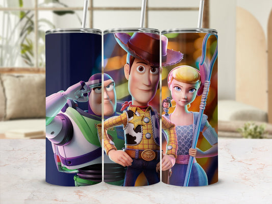 Toy Story Themed Stainless Steel Tumbler Set