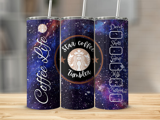 Coffee Life Star Coffee Tumbler with Custom Options