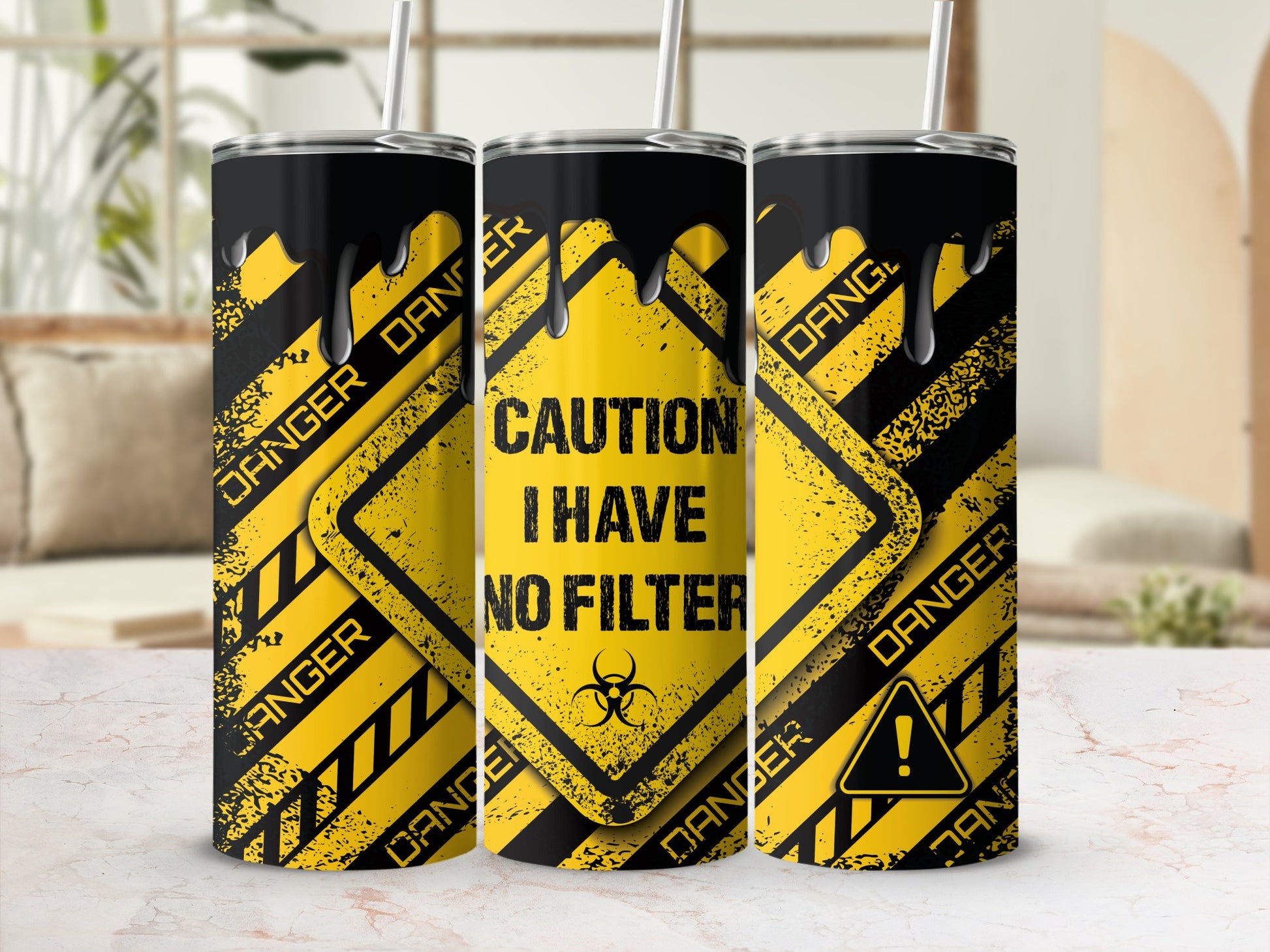 Danger Caution I Have No Filter Biohazard Stripes Design product
Danger
Caution
No Filter
Biohazard
Warning
Hazardous
Stripes
Dripping
Black Yellow
Grunge
Distressed
Sarcastic
Attitude
Bold
Unique
Industrial
Edgy
Statement
Toxic
Warning sign