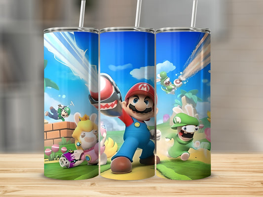 Vibrant Character Adventure Design Tumbler Cup