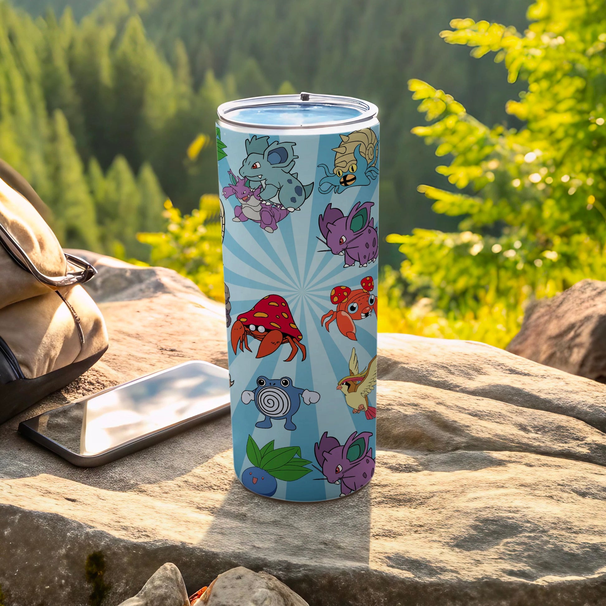 Fun Cartoon Patterned Insulated Travel Tumbler Cup