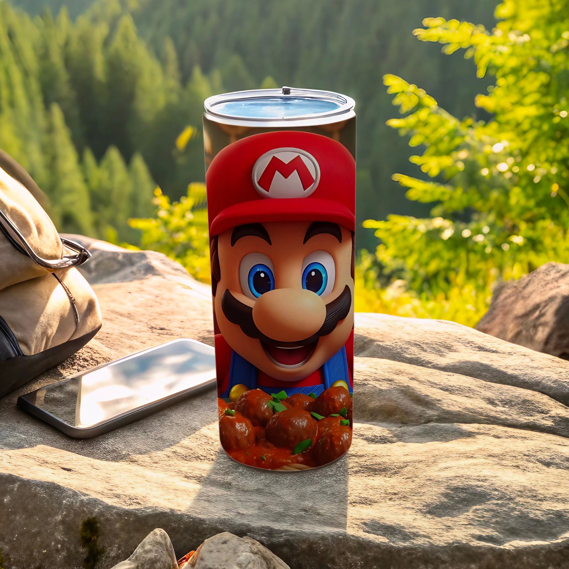 Mario Themed Vacuum Insulated Travel Tumbler
