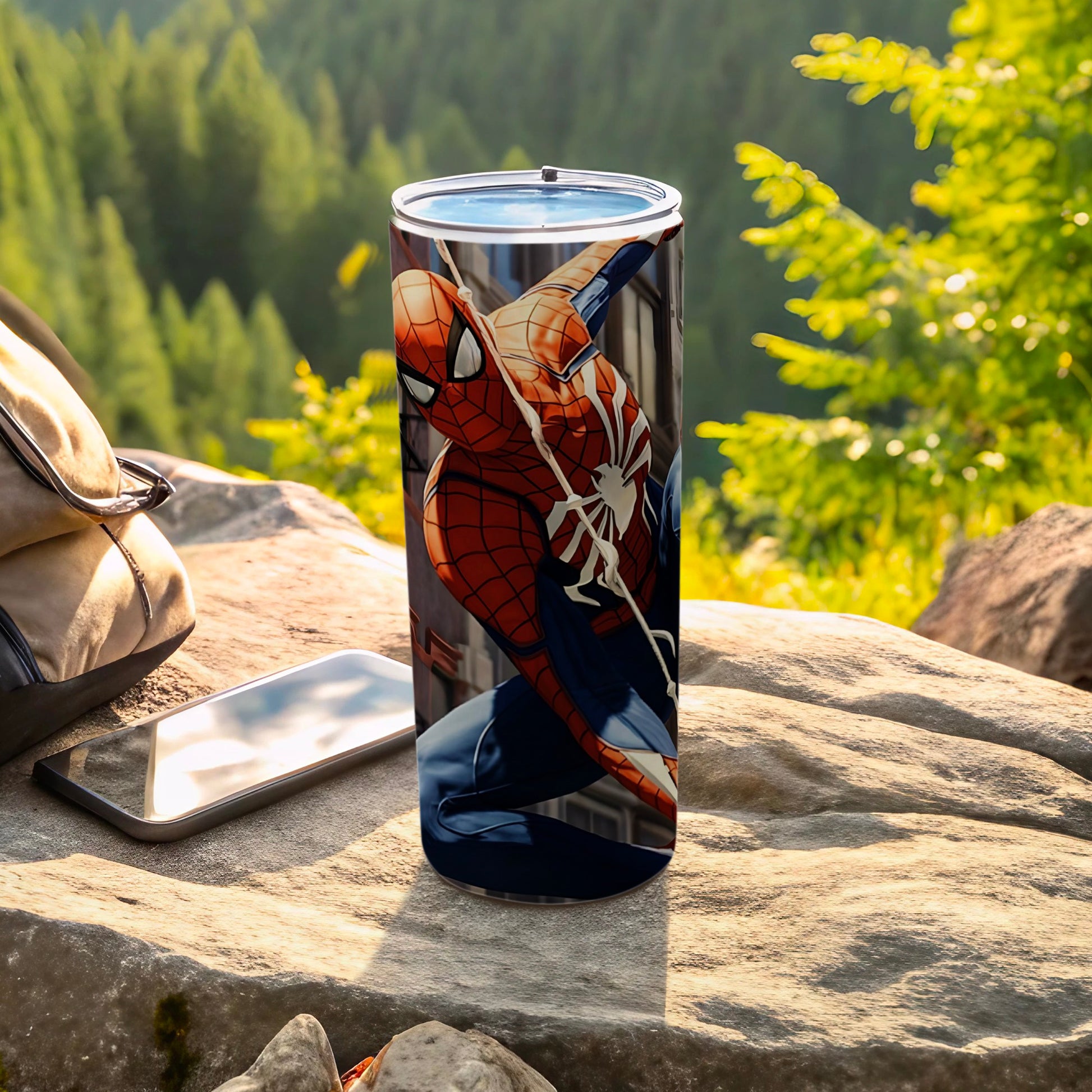 Spider-Man Graphic Travel Tumbler for Outdoor Adventures