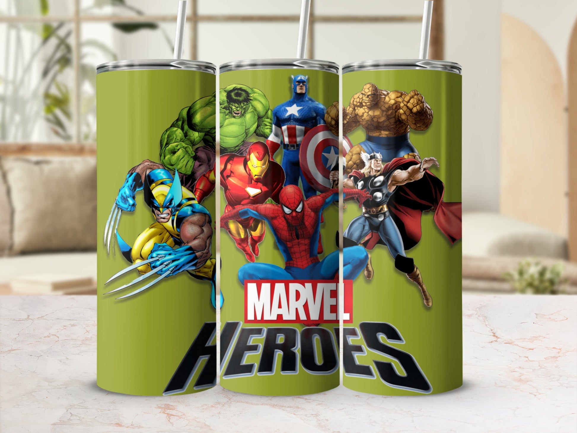 Marvel Heroes Tumbler for Superhero Fans
