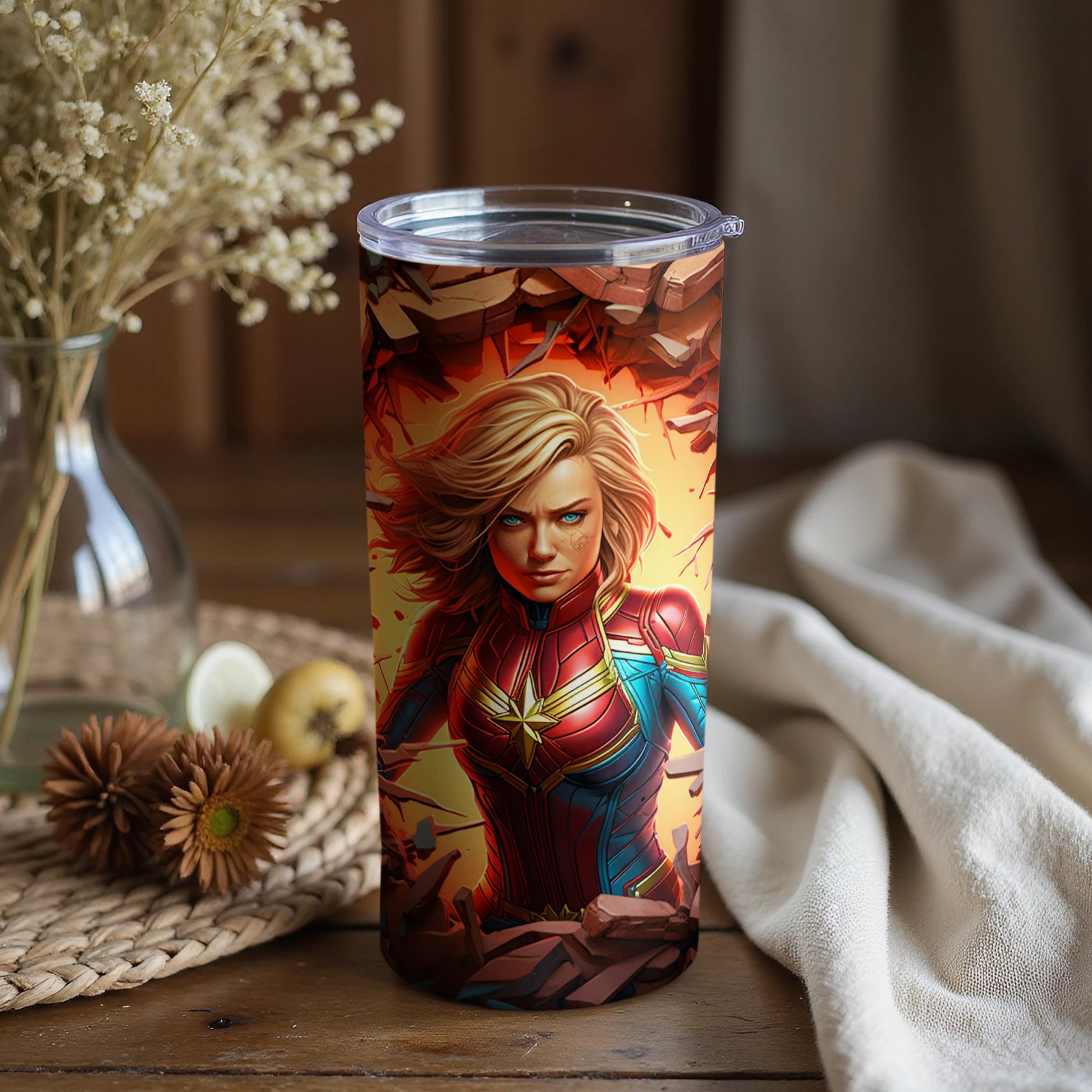 Captivating Heroine Design Insulated Tumbler