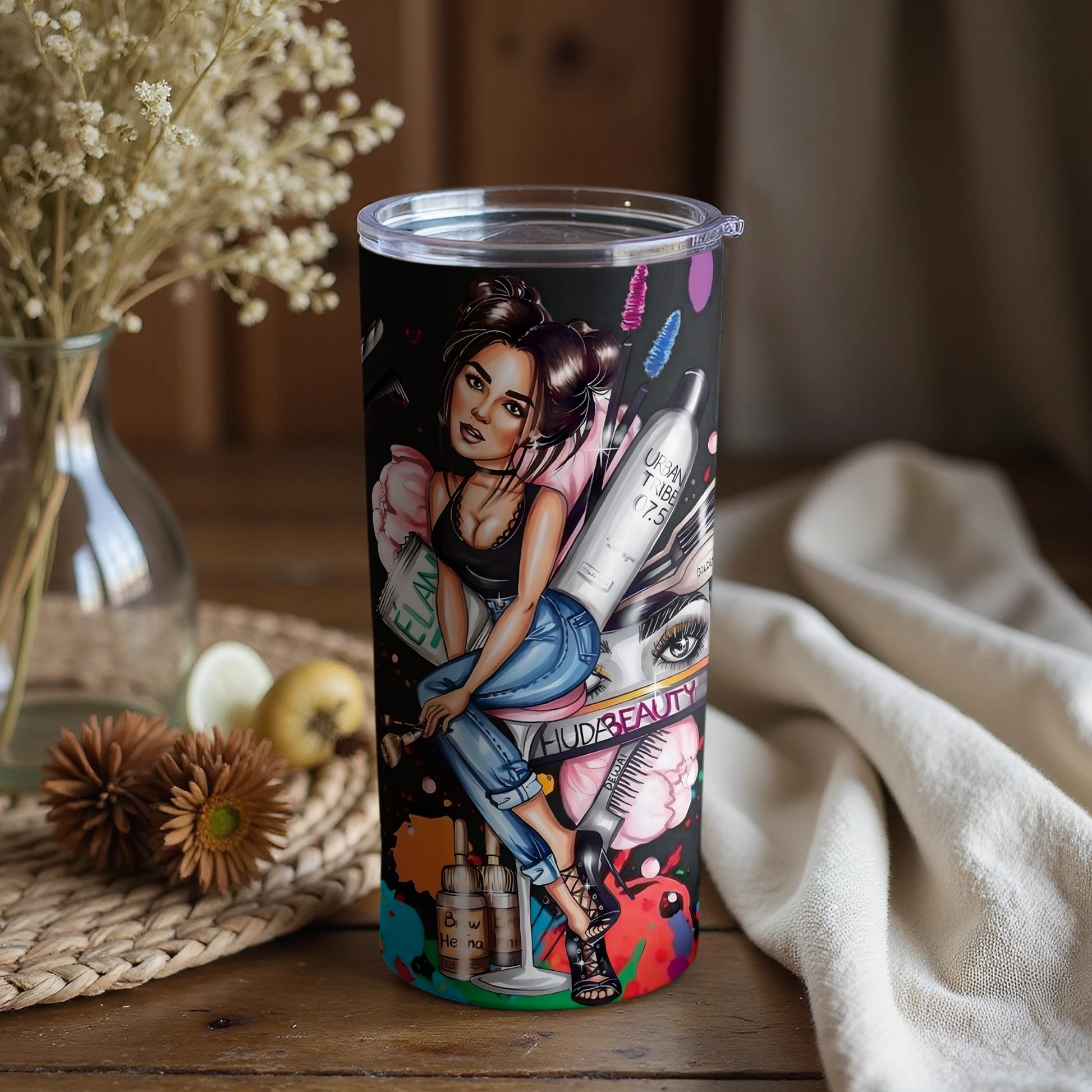 Stylish Artistic Design Insulated Tumbler for Beverages