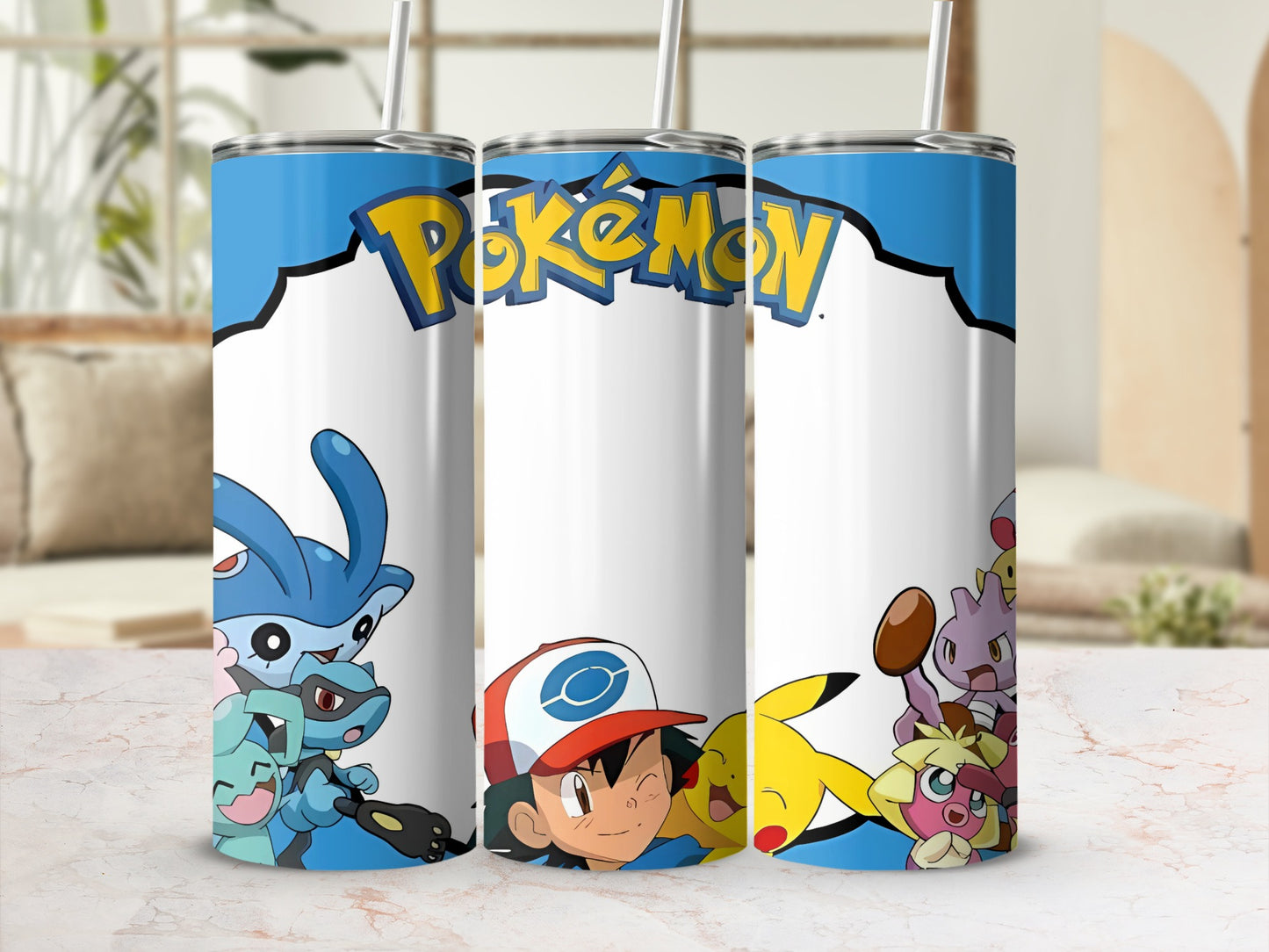 Pokémon Characters Design Insulated Tumbler Cup