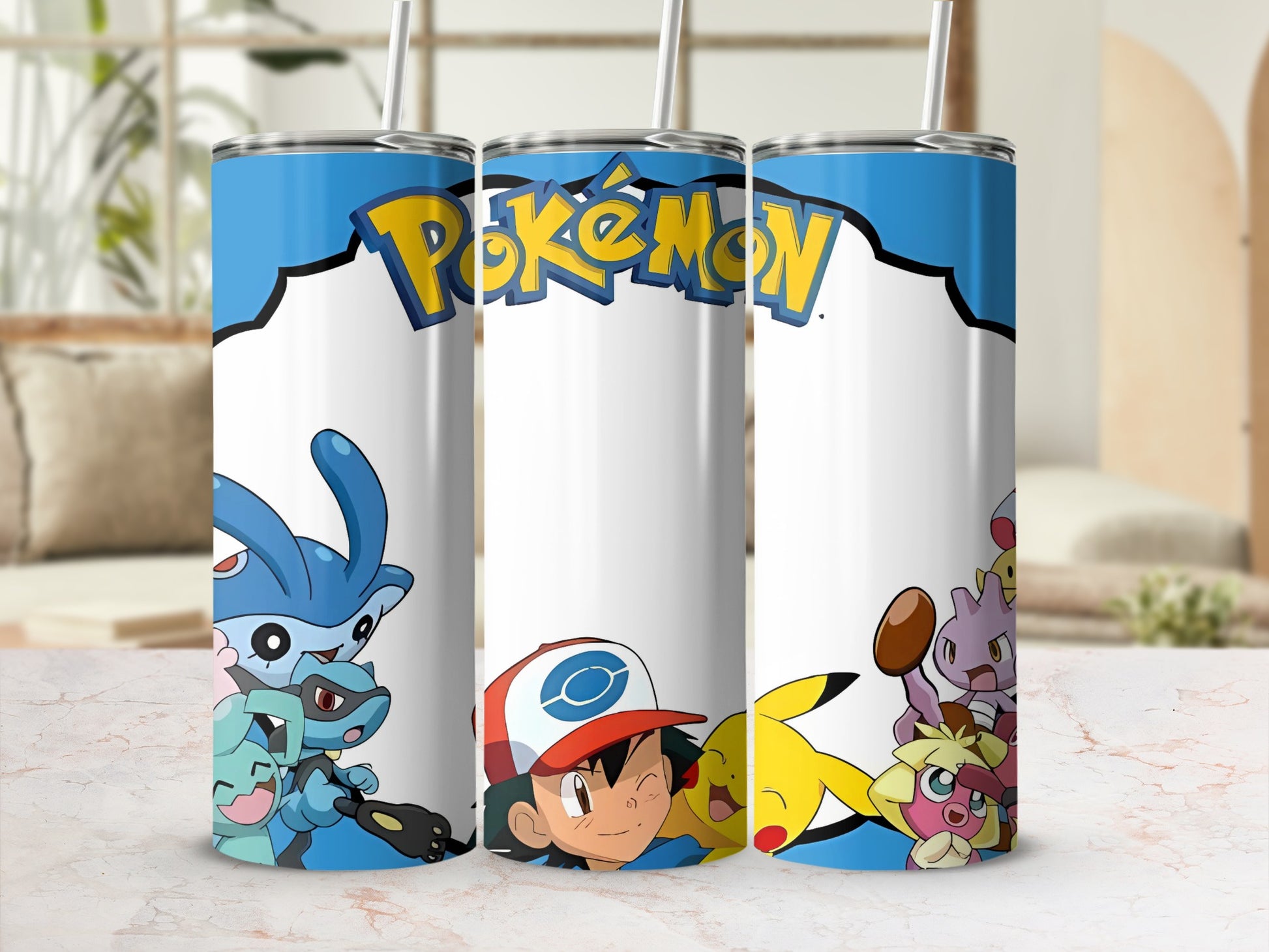 Pokémon Characters Design Insulated Tumbler Cup