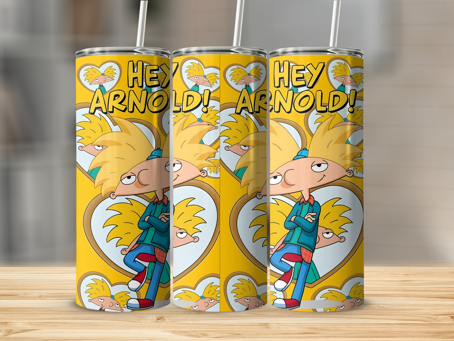 Hey Arnold Character Design Tumbler Drinkware