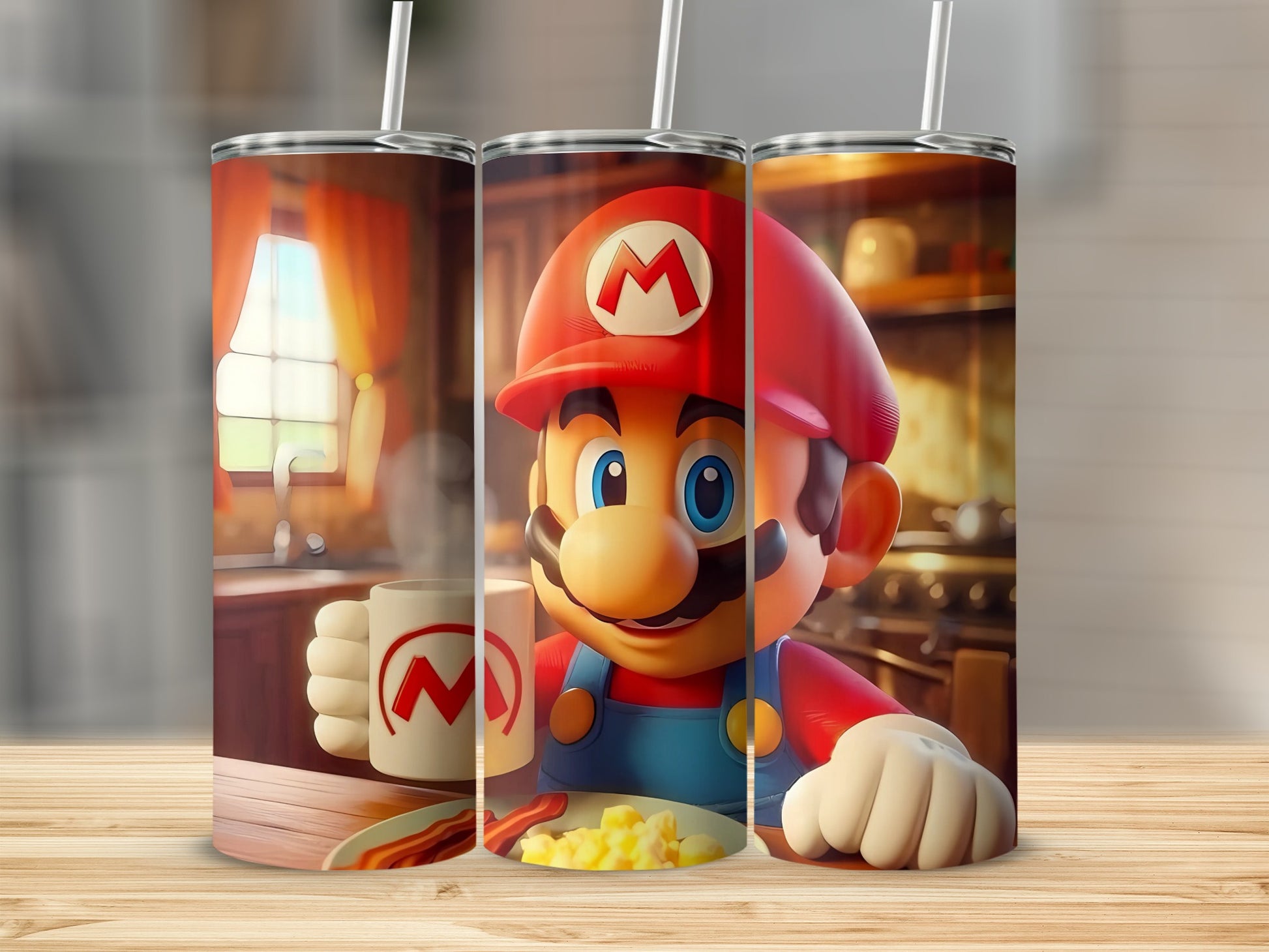 Retro Video Game Character Coffee Mug Design Tumbler
