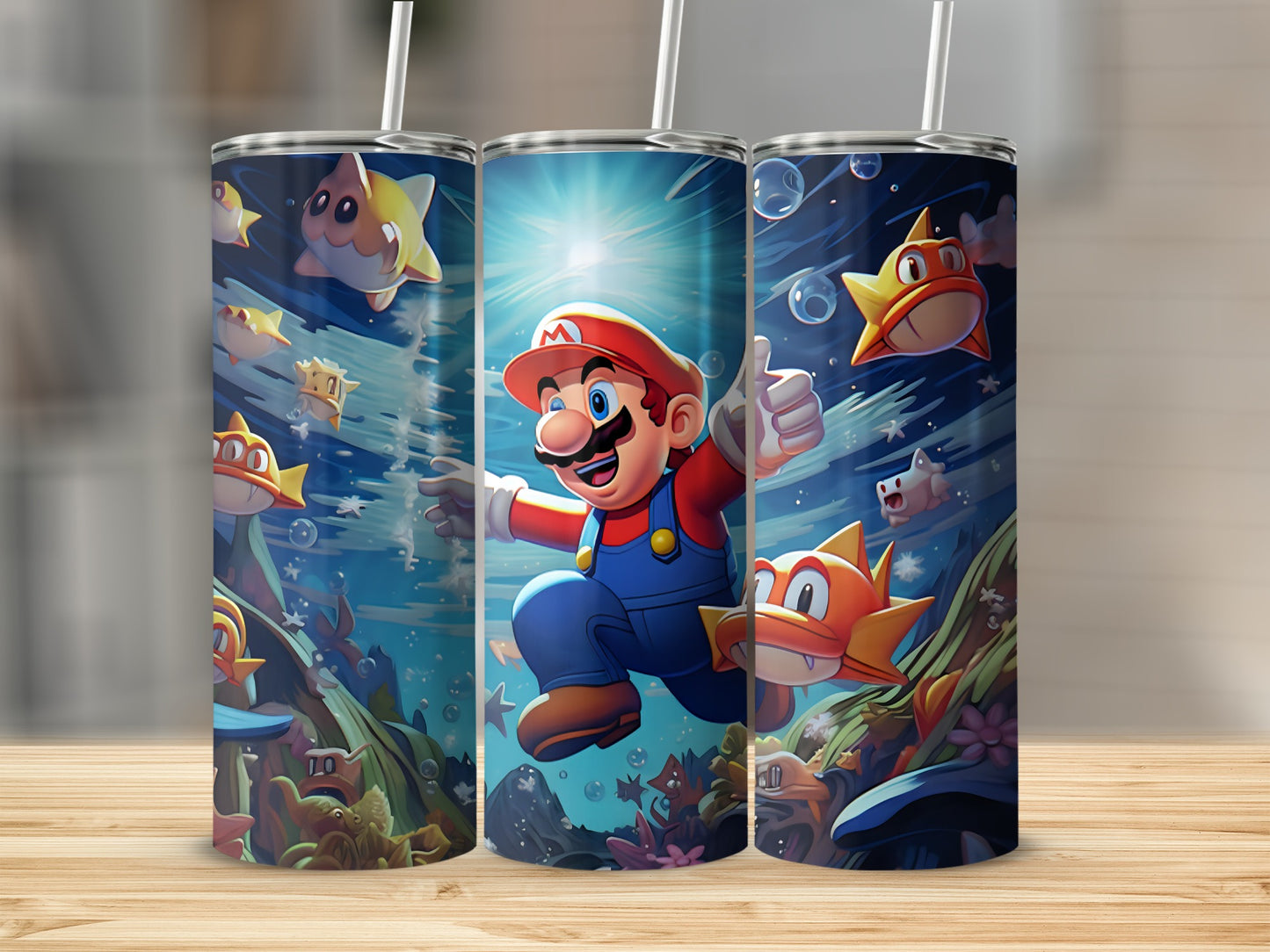 Vibrant Cartoon Adventure Character Insulated Tumbler