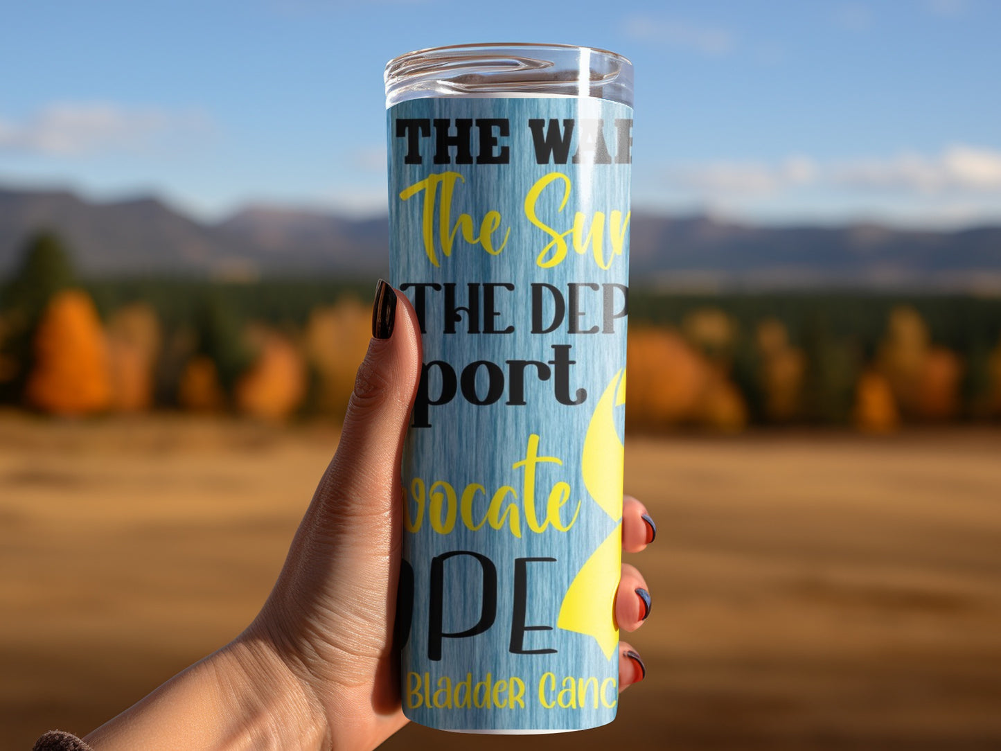 Bladder Cancer Advocate Hope Inspirational Tumbler