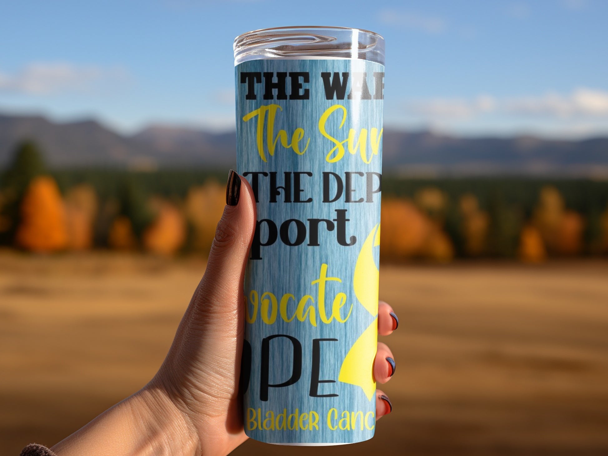 Bladder Cancer Advocate Hope Inspirational Tumbler