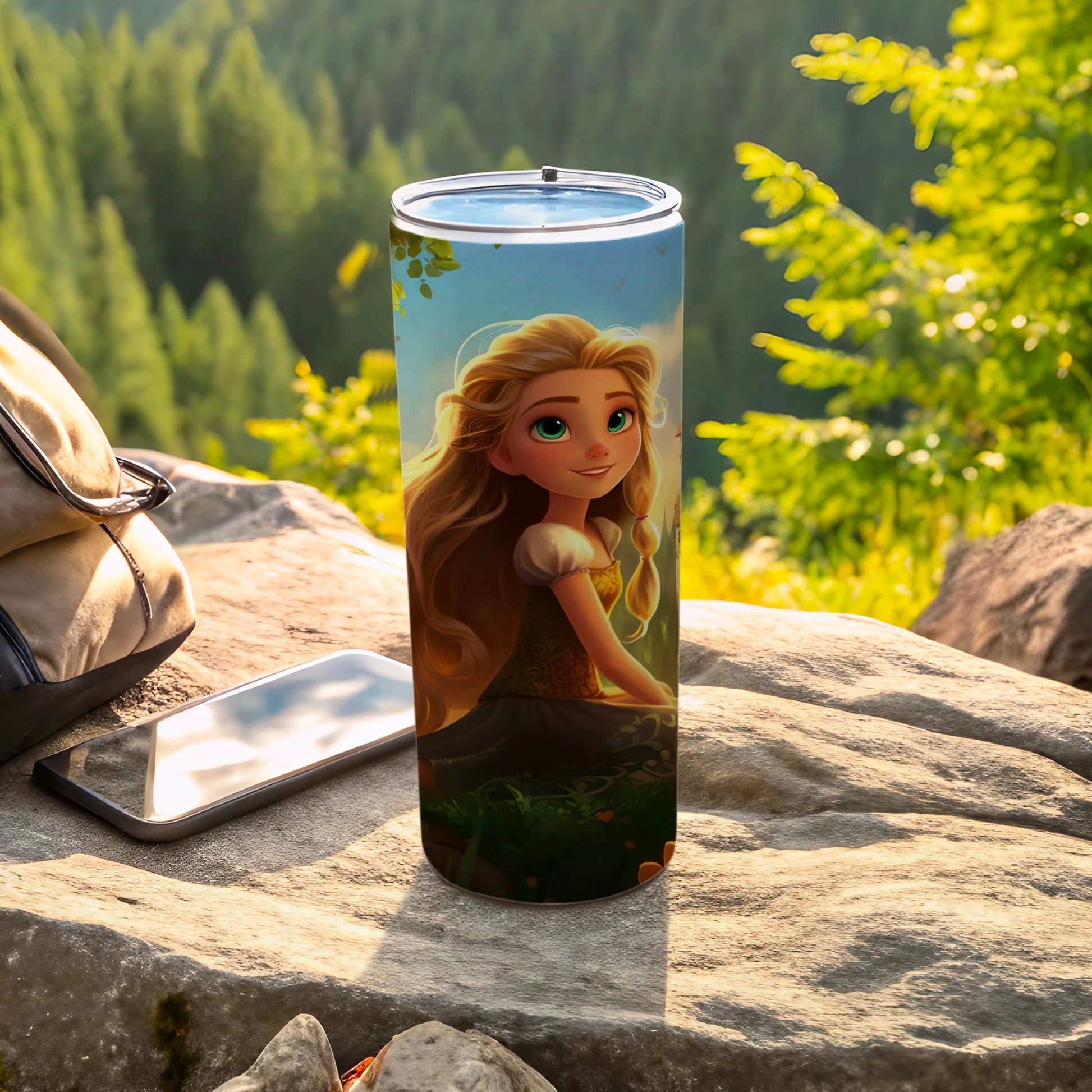 Enchanting Princess Design Insulated Tumbler Cup