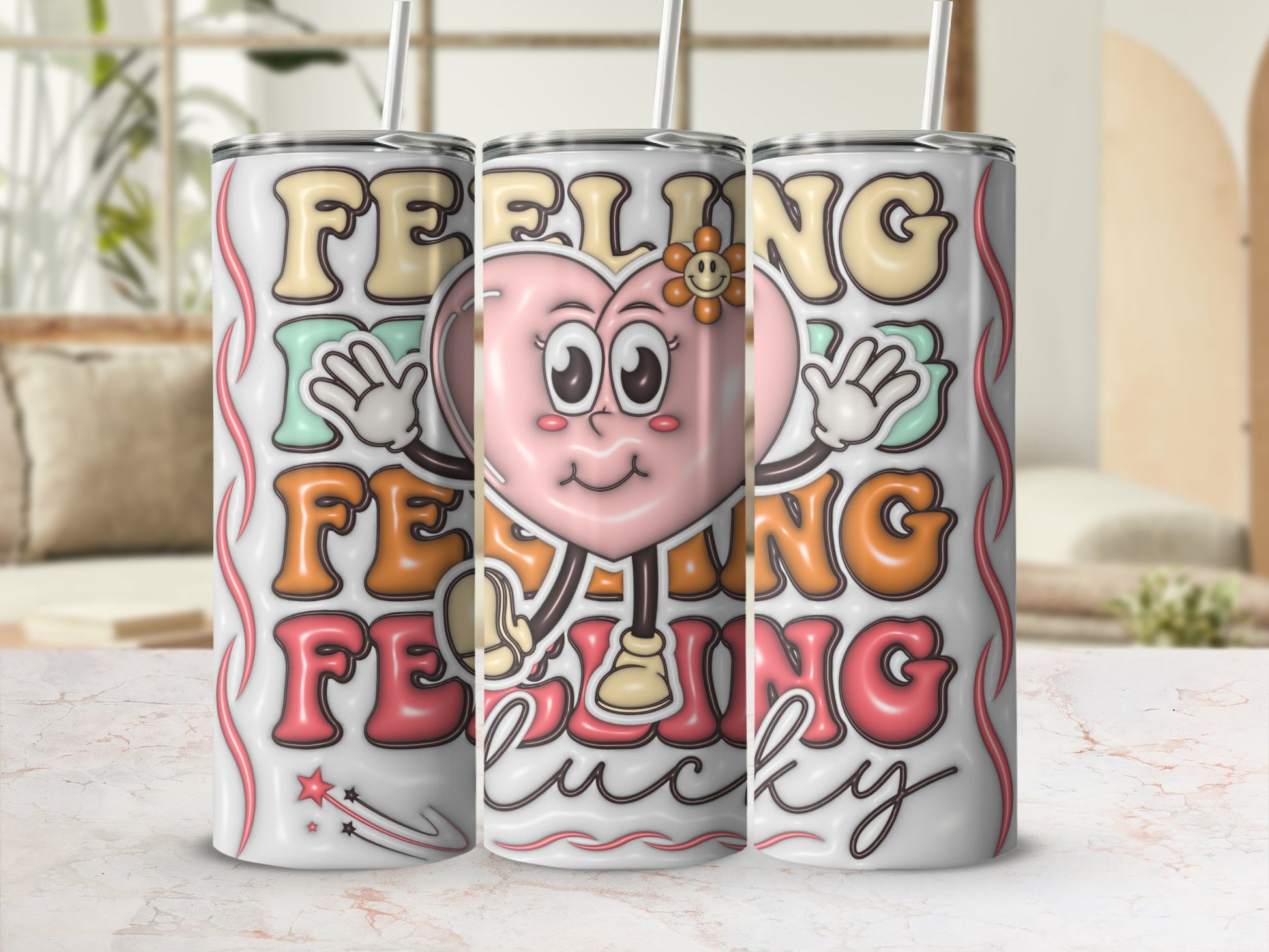 Feeling Feeling Feeling Lucky Tumbler product