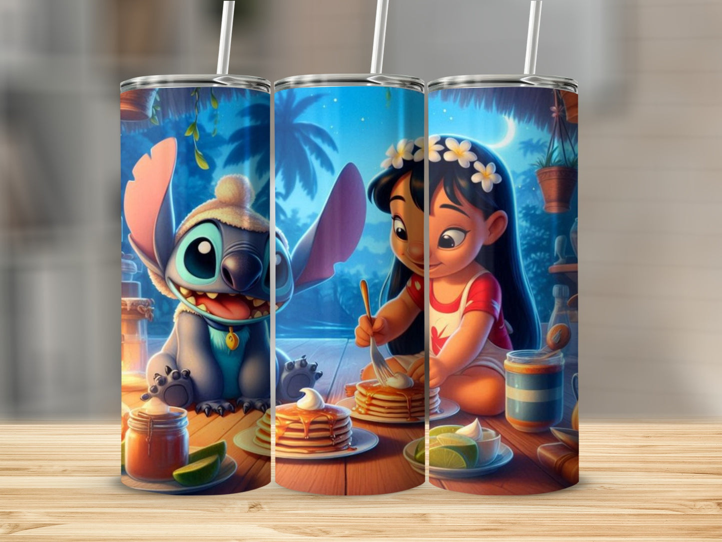 Adorable Character Pancake Breakfast Tumbler