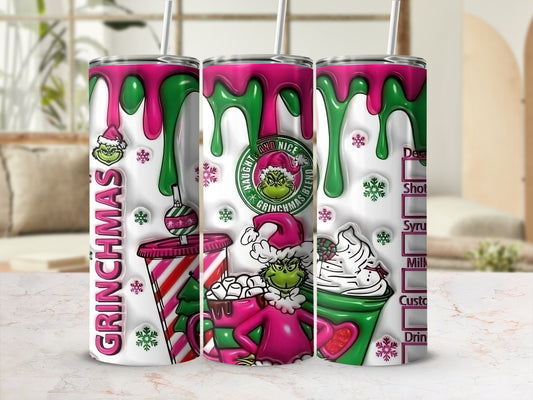 Grinchmas Naughty And Nice Blend Grinch Design Drinkware