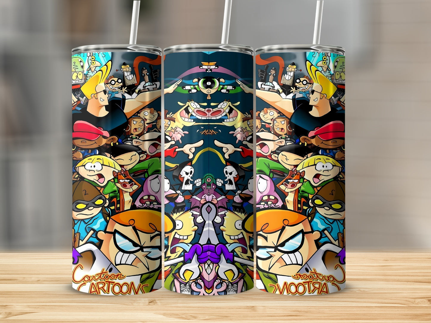 Vintage Cartoon Characters Insulated Tumbler Travel Cup