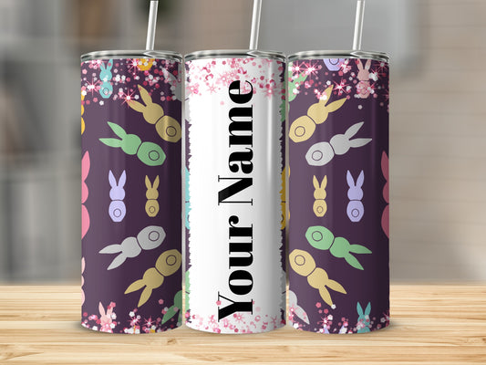 Personalized Colorful Bunny Design Drinkware