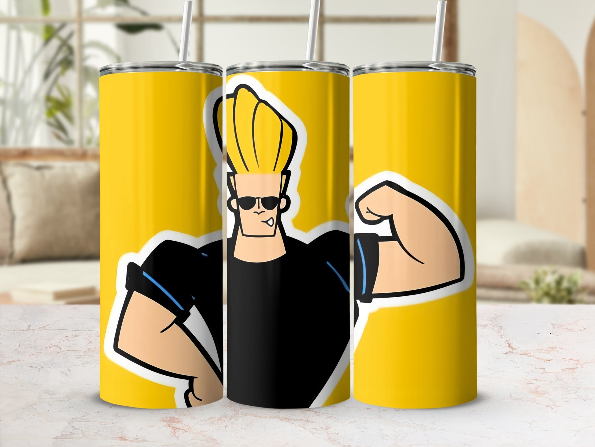 Animated Muscle Man Character Design Tumbler Product
