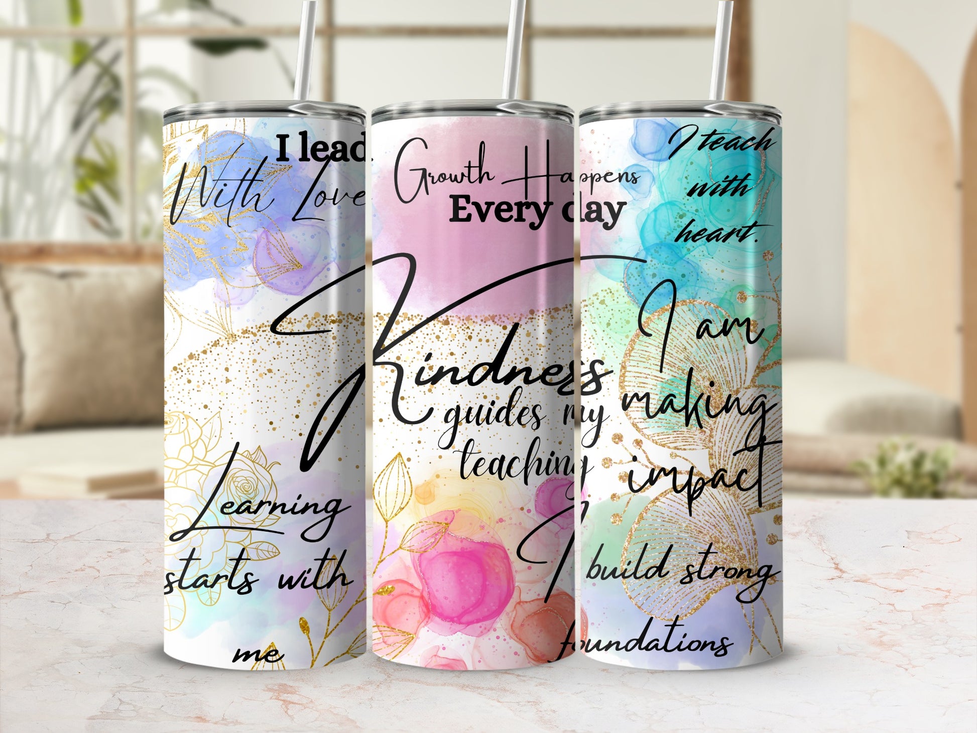 Inspirational Quote Tall Tumblers for Educators