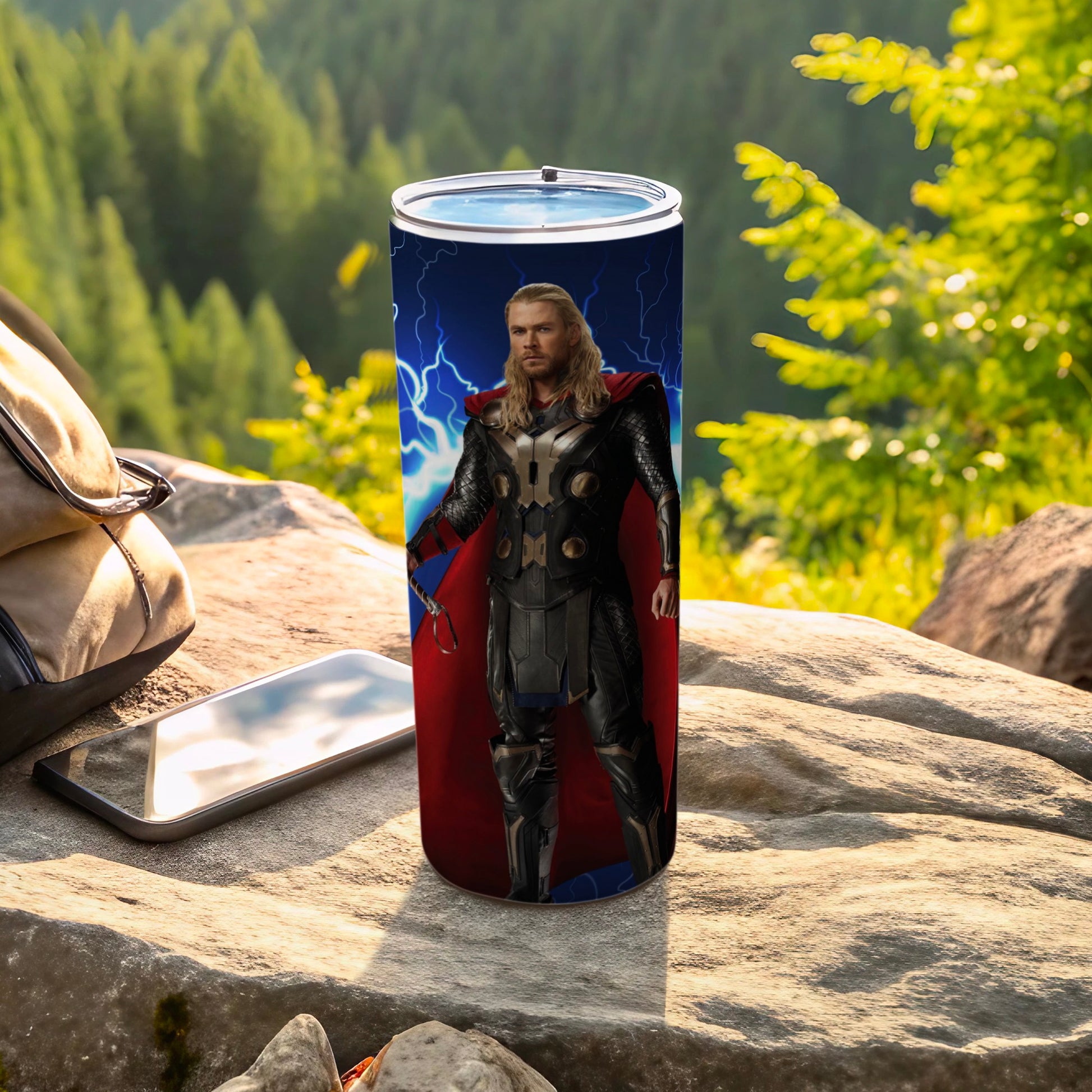 Mighty God of Thunder Hero Tumbler perfect for drinks