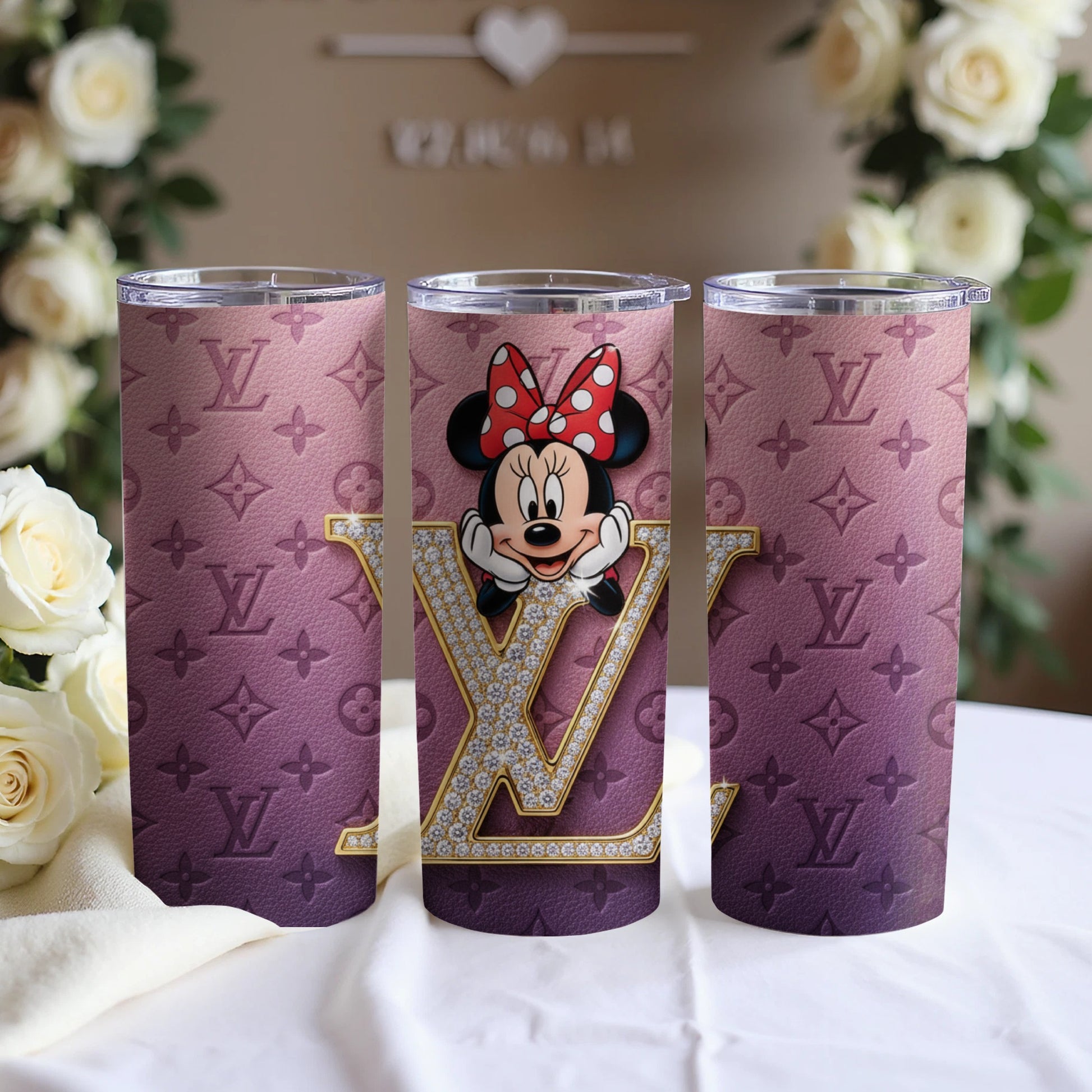 Minnie Mouse and Luxury Brand Purple Tumbler
