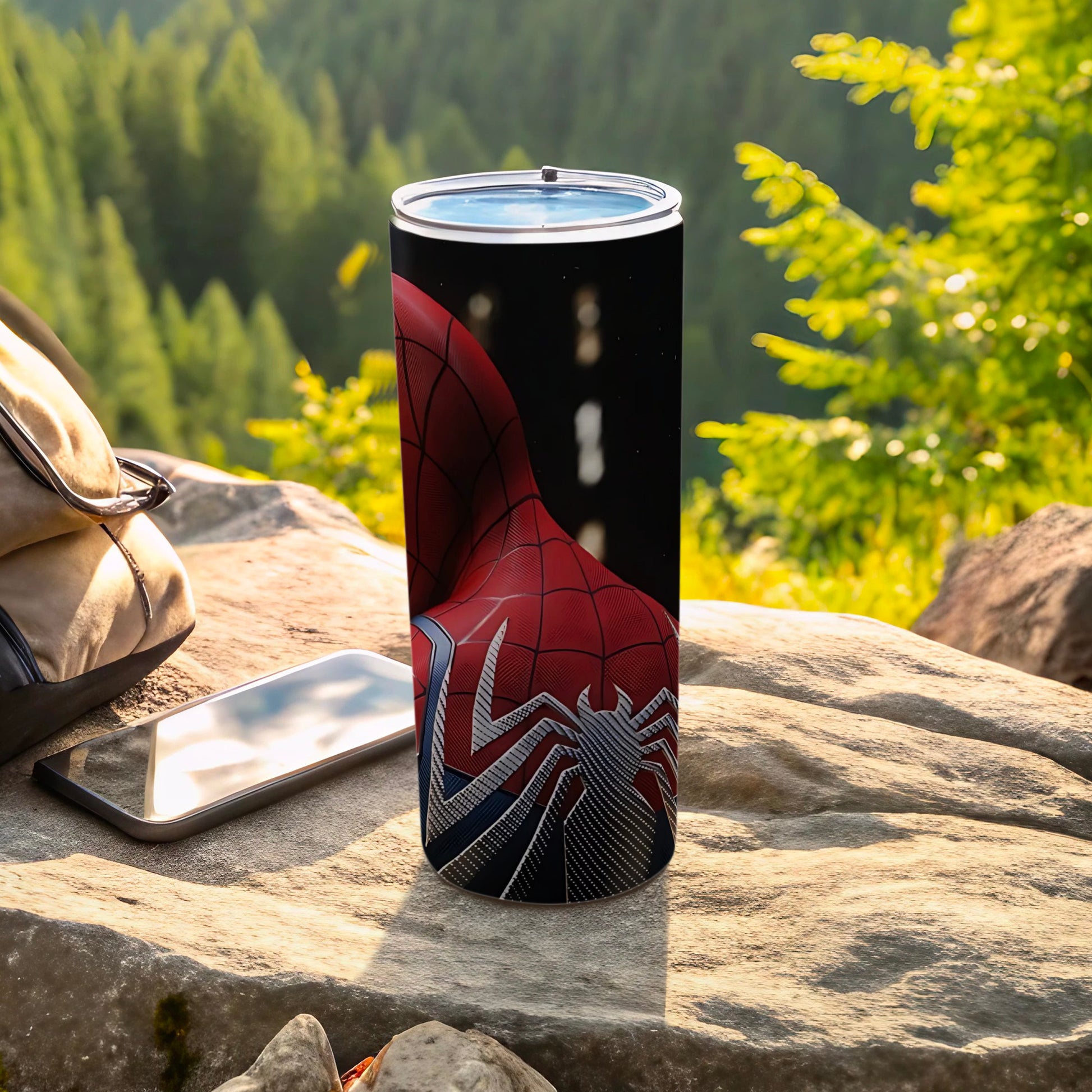 Spider-Man Themed Tumbler for Outdoor Adventures