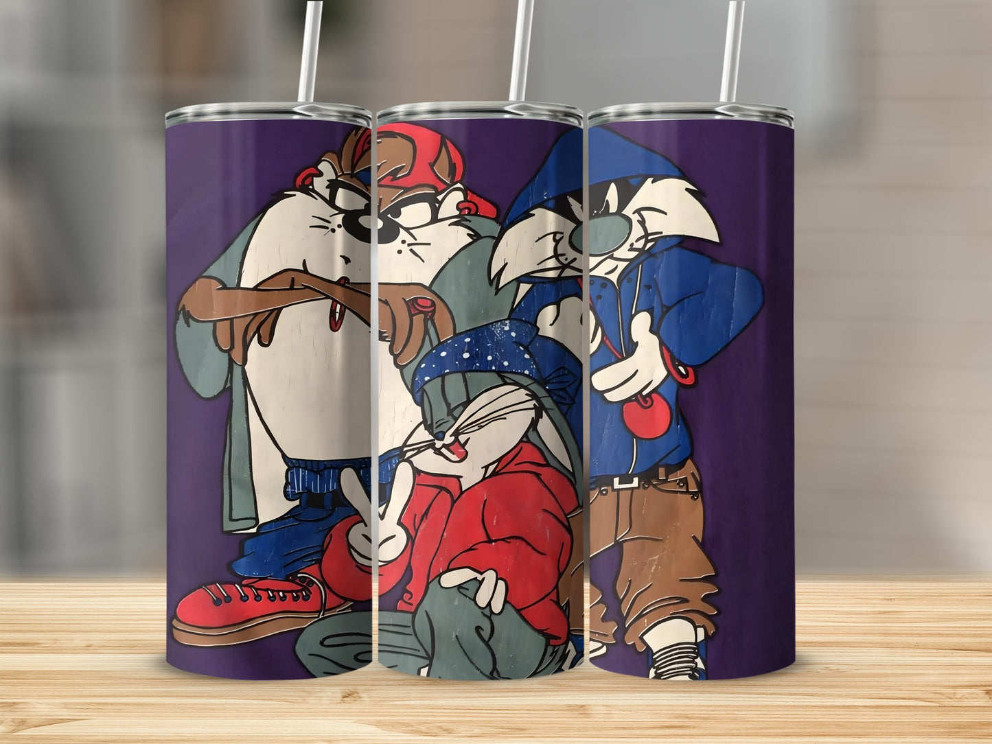 Cool Cartoon Characters Printed Insulated Tumbler