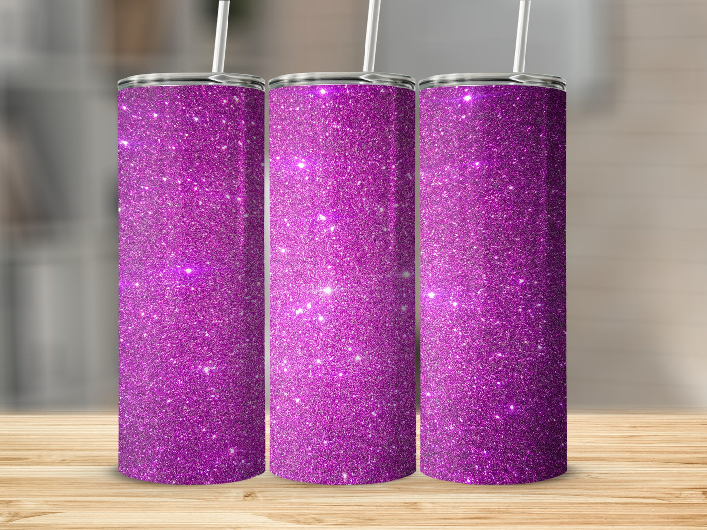 Sparkling Purple Glitter Tumbler for Stylish Hydration