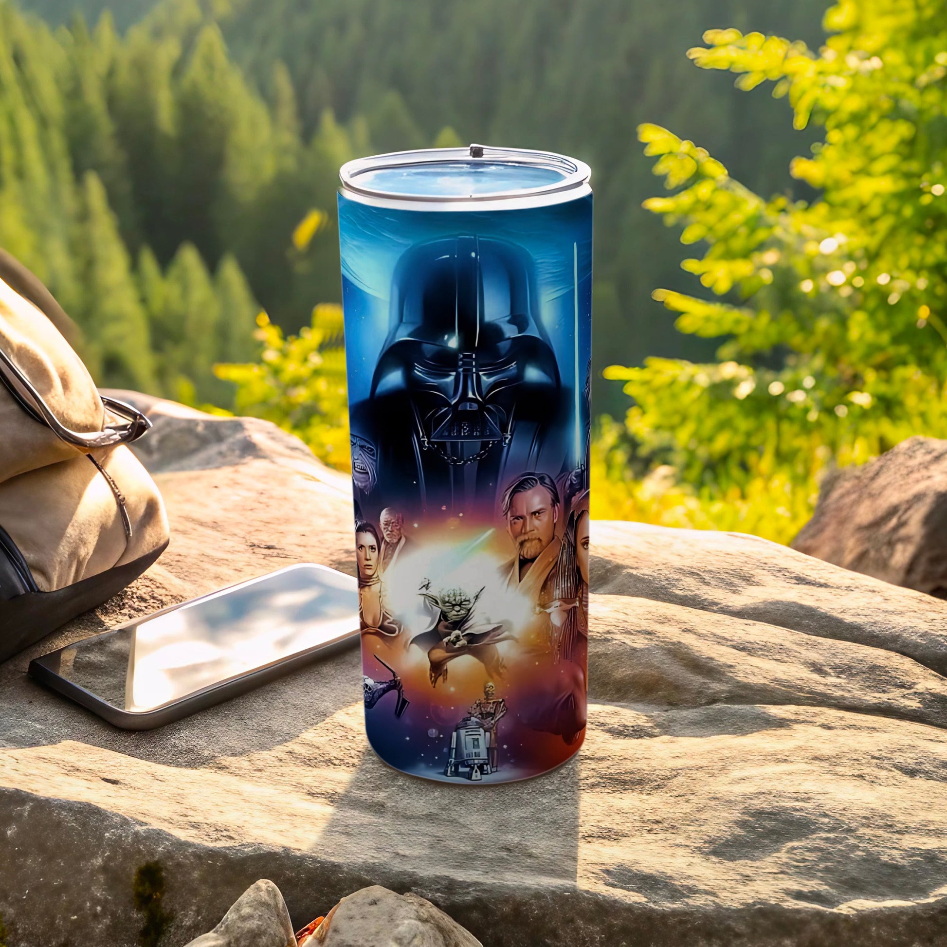 Star Wars Darth Vader Yoda Characters Movie Tumbler product type