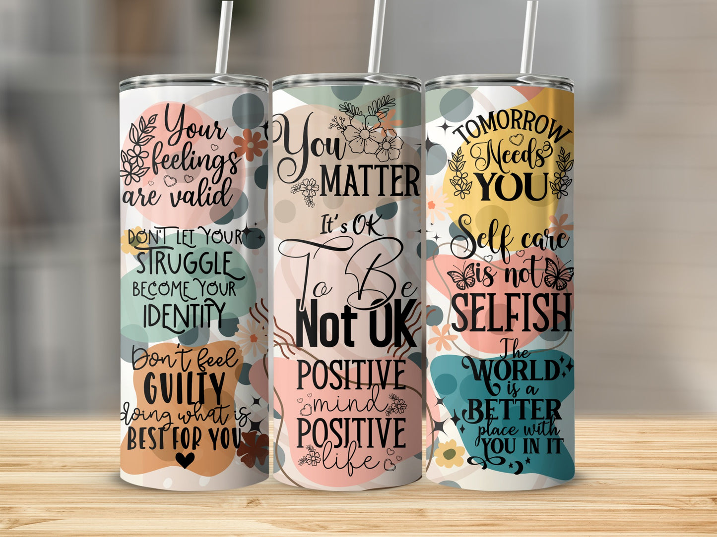 Motivational Quote Tumblers Self Care Positive Message