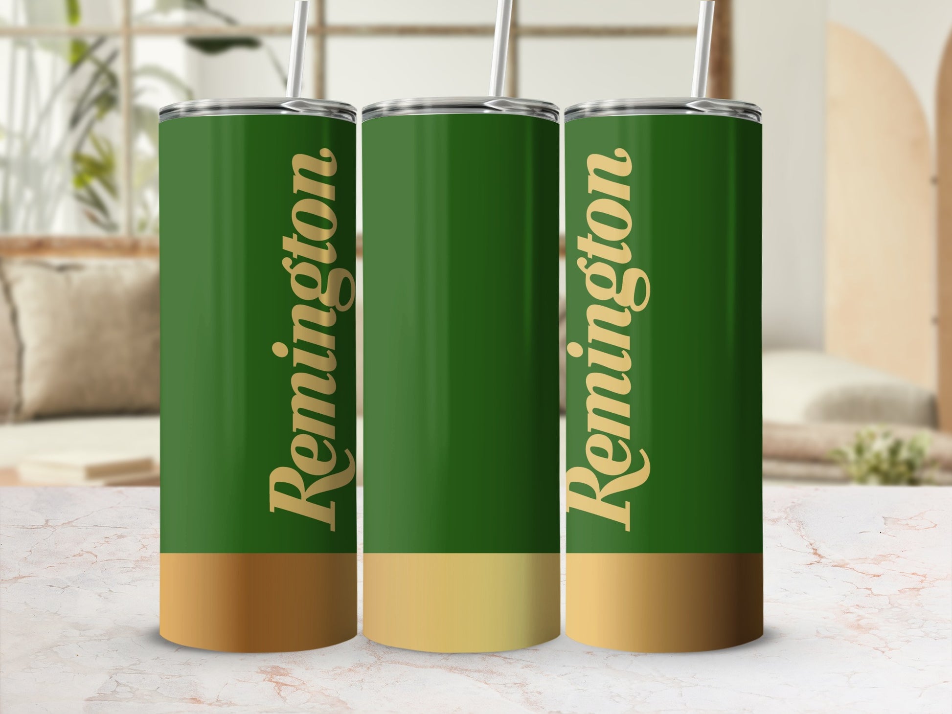 Remington Hunter Green Gold Ombre Beverage Tumbler product type
