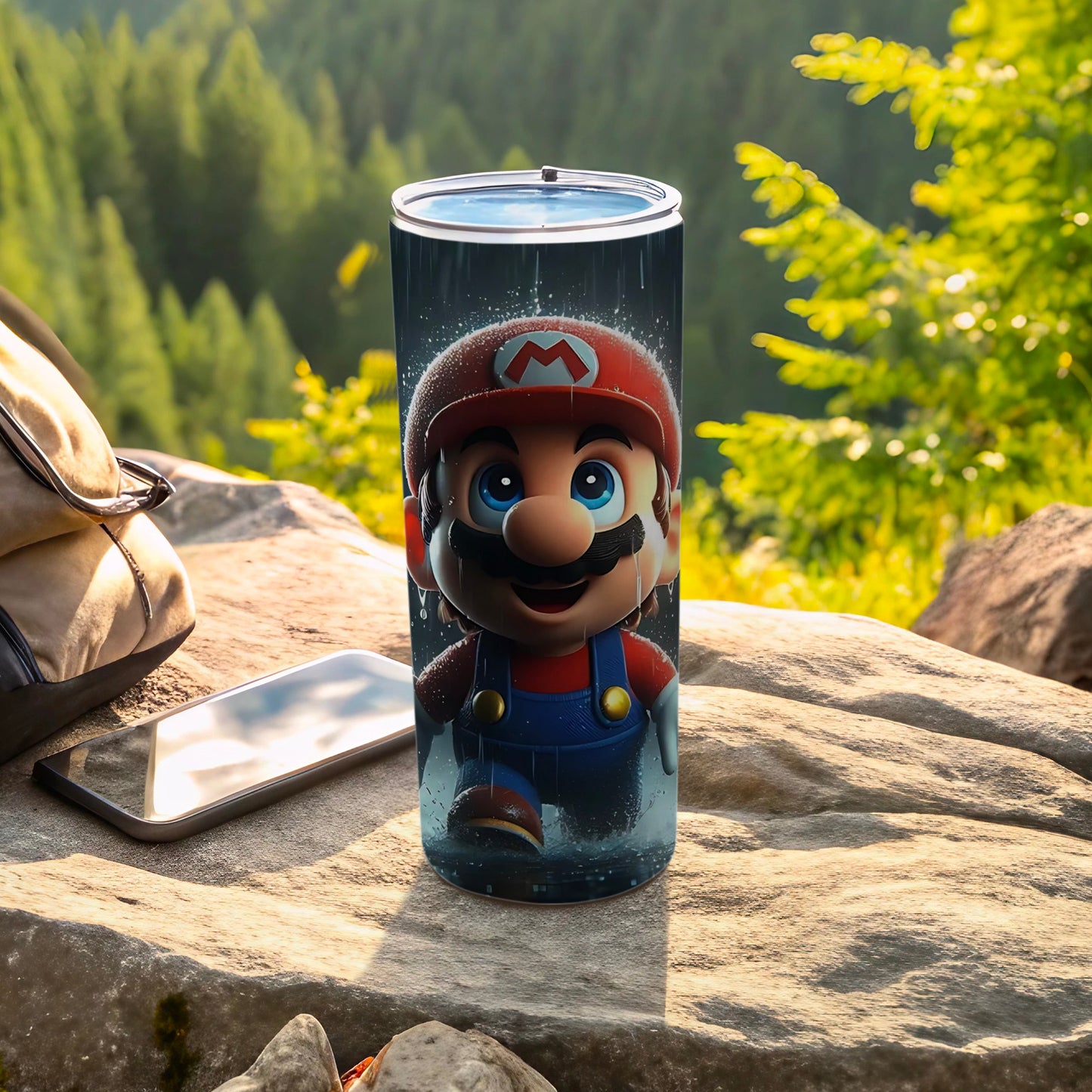 Cute Mario Design Water Bottle for Outdoor Adventures