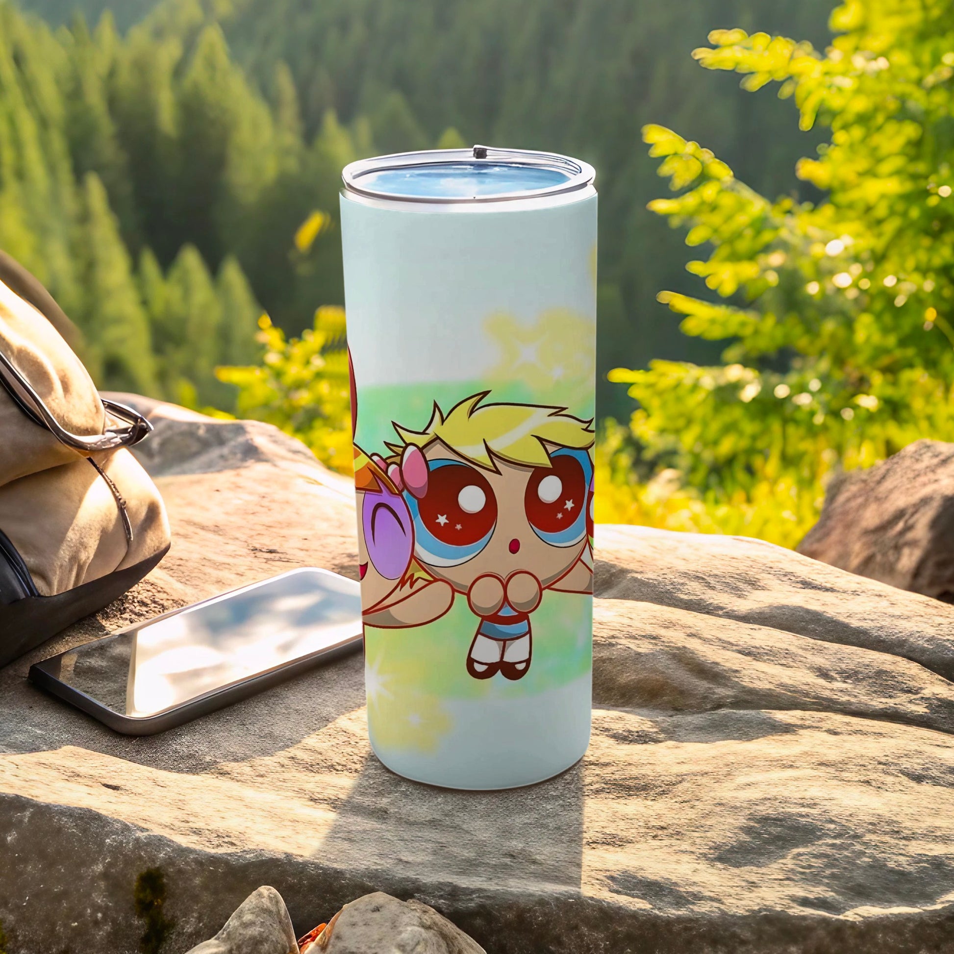 Cute Cartoon Character Design Travel Tumbler