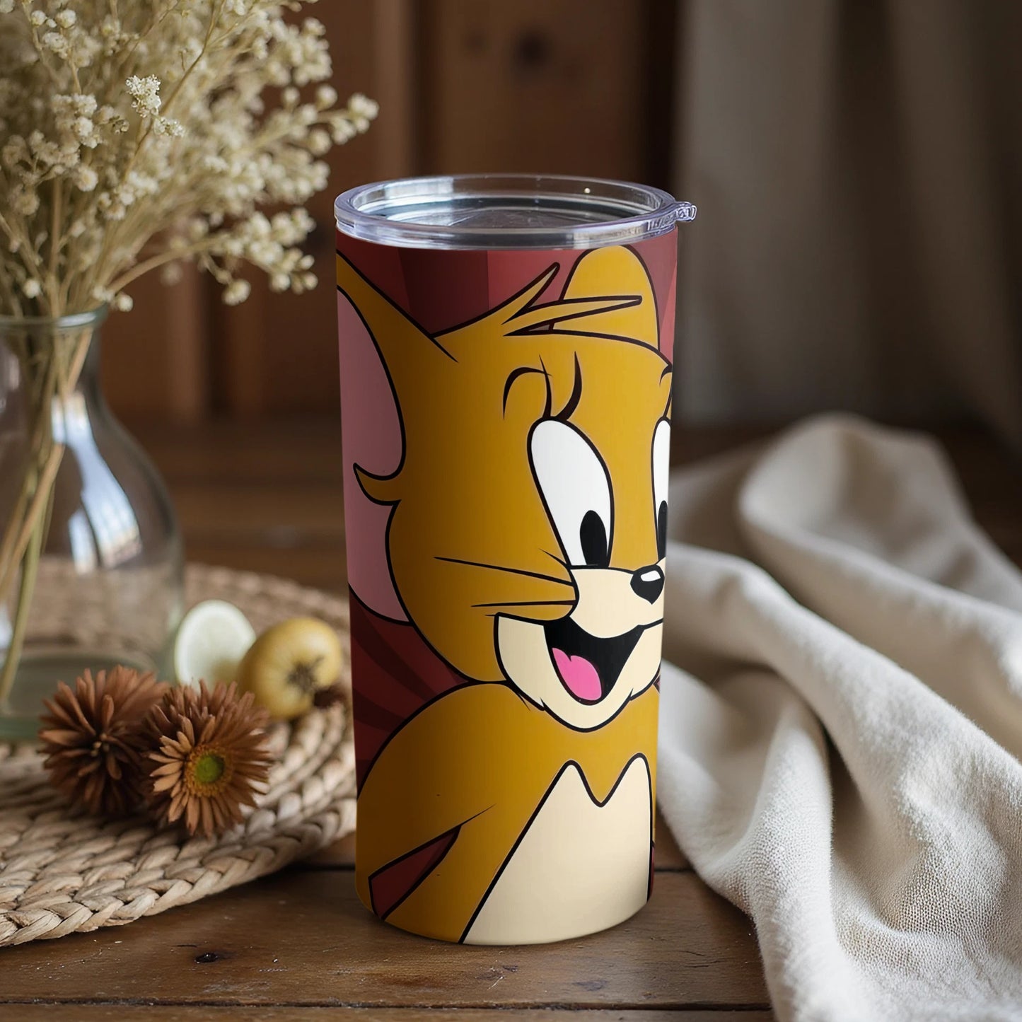 Cute Cartoon Character Travel Tumbler