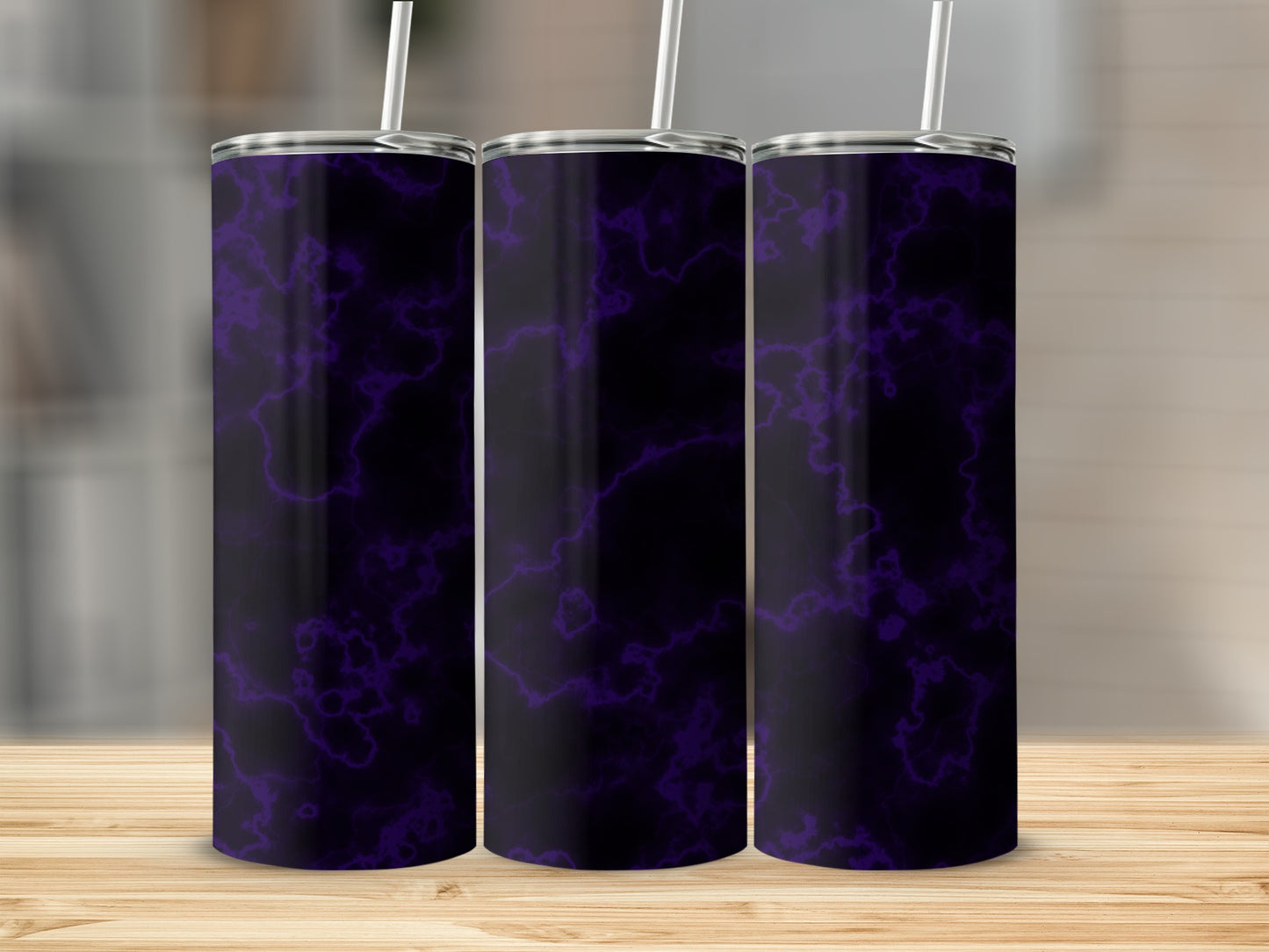 Electric Dark Purple Haze Design Amazing Look Tumblers